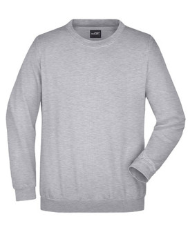 Sweat Personnalisée Manche Longue|avec liseré Col rond Homme  300 g/m² - Daiber JN040 - Sweat Personnalisé avec marquage brod...