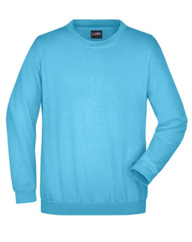 Sweat Personnalisée Manche Longue|avec liseré Col rond Homme  300 g/m² - Daiber JN040 - Sweat Personnalisé avec marquage brod...