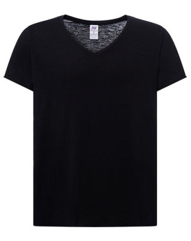 Tee shirt Personnalisé Manche Courte Femme 100% coton 120 g/m² - JHK CURVSSLUB - Tee shirt Personnalisé avec marquage broderi...