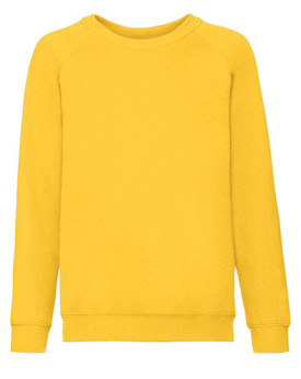 Sweat Personnalisé Manche Longue avec liseré Enfant 280 g/m² (Heather Grey: 260 g/m²) - Fruit of the Loom 62-039-0 - Vêtement...