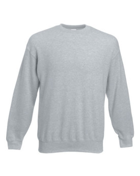 Sweat Personnalisé Manche Longue avec liseré Homme 280 g/m² (White, Heather Grey: 260 g/m²) - Fruit of the Loom 62-202-0 - Sw...