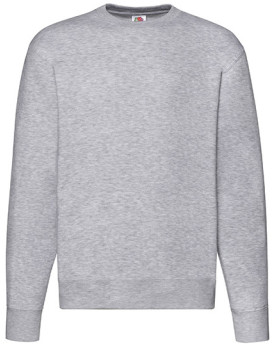 Sweat Personnalisé Manche Longue avec liseré Homme 280 g/m² (Heather Grey: 260 g/m²) - Fruit of the Loom 62-154-0 - Sweat Per...