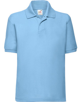 Polo Personnalisé Manche Courte avec liseré Enfant 180 g/m² (White: 170 g/m²) - Fruit of the Loom 63-417-0 - Vêtements Enfant...