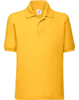 Polo Personnalisé Manche Courte avec liseré Enfant 180 g/m² (White: 170 g/m²) - Fruit of the Loom 63-417-0 - Vêtements Enfant...