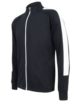 Veste Personnalisée Manche Longue avec liseré Homme 250 g/m² - Finden+Hales LV871 - Veste Personnalisée avec marquage broderi...