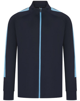 Veste Personnalisée Manche Longue avec liseré Homme 250 g/m² - Finden+Hales LV871 - Veste Personnalisée avec marquage broderi...