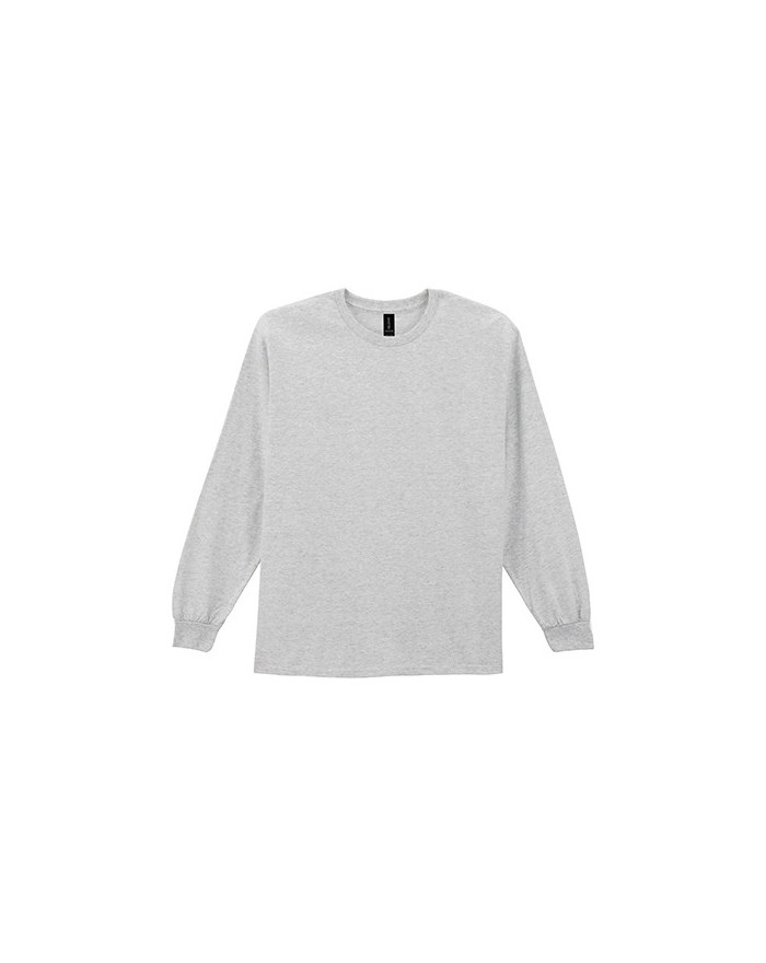 Gildan T-shirt manche longue unisexe 203 g/m² (White: 193 g/m²) 2400 Couleur:Ash Grey (Heather) 