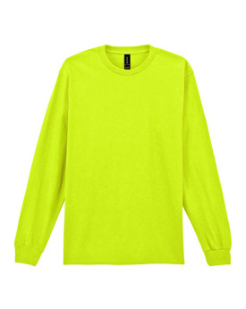 Gildan T-shirt manche longue unisexe 203 g/m² (White: 193 g/m²) 2400 Couleur:Safety Green 