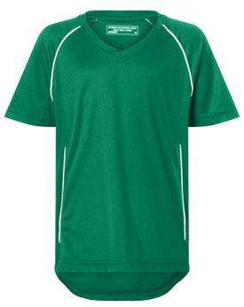 Tee shirt Personnalisé Manche Courte|Raglan V-Neck Enfant 135 g/m² - Daiber JN386K - Tee shirt Personnalisé avec marquage bro...
