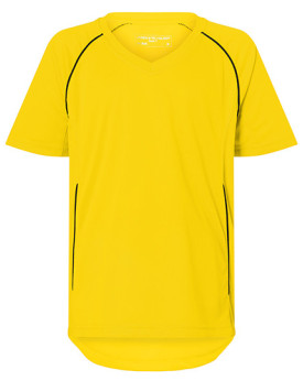 Tee shirt Personnalisé Manche Courte|Raglan V-Neck Enfant 135 g/m² - Daiber JN386K - Tee shirt Personnalisé avec marquage bro...