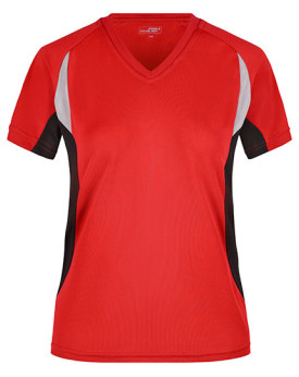 Tee shirt Personnalisé Manche Courte|Raglan V-Neck Femme  140 g/m² - Daiber JN390 - Tee shirt Personnalisé avec marquage brod...