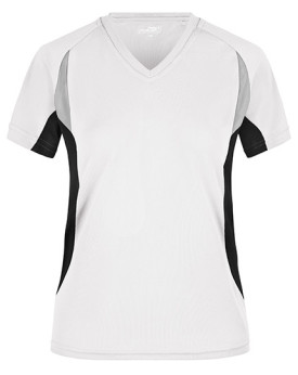 Tee shirt Personnalisé Manche Courte|Raglan V-Neck Femme  140 g/m² - Daiber JN390 - Tee shirt Personnalisé avec marquage brod...