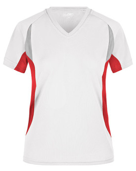 Tee shirt Personnalisé Manche Courte|Raglan V-Neck Femme  140 g/m² - Daiber JN390 - Tee shirt Personnalisé avec marquage brod...