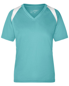 Tee shirt Personnalisé Manche Courte|Raglan V-Neck Femme  140 g/m² - Daiber JN396 - Tee shirt Personnalisé avec marquage brod...