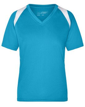 Tee shirt Personnalisé Manche Courte|Raglan V-Neck Femme  140 g/m² - Daiber JN396 - Tee shirt Personnalisé avec marquage brod...