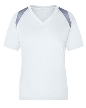 Tee shirt Personnalisé Manche Courte|Raglan V-Neck Femme  140 g/m² - Daiber JN396 - Tee shirt Personnalisé avec marquage brod...