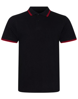Polo Personnalisé Manche Courte|avec liseré Bande de propreté Homme  200 g/m² - Just Polos JP003 - Polo Personnalisé avec mar...