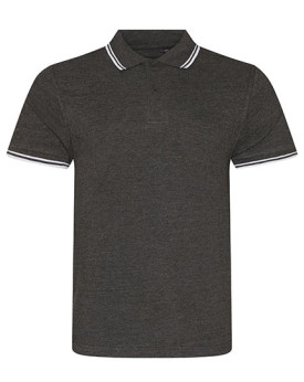 Polo Personnalisé Manche Courte|avec liseré Bande de propreté Homme  200 g/m² - Just Polos JP003 - Polo Personnalisé avec mar...