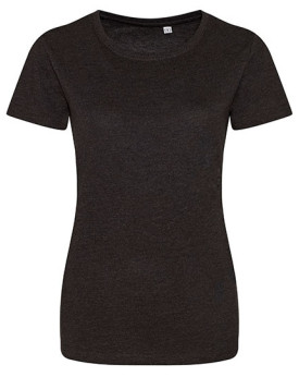 Tee shirt Personnalisé Manche Courte Bande de propreté|Col rond Femme  160 g/m² - Just Ts JT001F - Tee shirt Personnalisé ave...