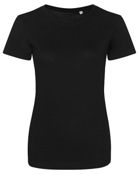Tee shirt Personnalisé Manche Courte Bande de propreté|Col rond Femme  160 g/m² - Just Ts JT001F - Tee shirt Personnalisé ave...