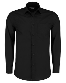 Chemise d'entreprise Personnalisée Manche Longue|Manchettes Duo 105 g/m² - Kustom Kit KK142 - Chemise d'entreprise Personnali...