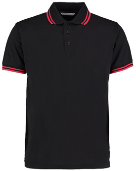 Polo Personnalisé Manche Courte avec liseré Homme 185 g/m² - Kustom Kit KK409 - Polo Personnalisé avec marquage broderie, flo...