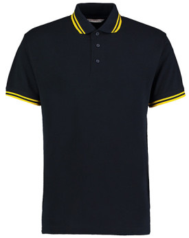 Polo Personnalisé Manche Courte avec liseré Homme 185 g/m² - Kustom Kit KK409 - Polo Personnalisé avec marquage broderie, flo...