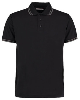 Polo Personnalisé Manche Courte avec liseré Homme 185 g/m² - Kustom Kit KK409 - Polo Personnalisé avec marquage broderie, flo...