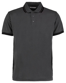 Polo Personnalisé Manche Courte avec liseré Homme 185 g/m² - Kustom Kit KK409 - Polo Personnalisé avec marquage broderie, flo...