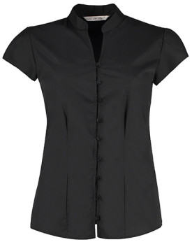 Chemise d'entreprise Personnalisée Manche Courte Femme 115 g/m² - Kustom Kit KK727 - Chemise d'entreprise Personnalisée avec ...