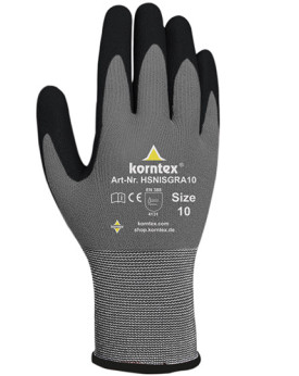 Gant personnalisée Korntex HSNIS - Gant personnalisé avec marquage broderie, flocage ou impression. Grossiste vetements vierg...