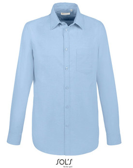 Chemise d'entreprise Personnalisée Manche Longue|Manchettes Homme 135 g/m² (White: 130 g/m²) - SOL´S 02920 - Chemise d'entrep...