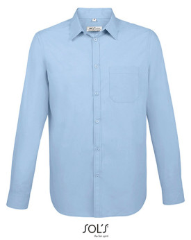 Chemise d'entreprise Personnalisée Manche Longue|Manchettes Homme 105 g/m² (White: 95 g/m²) - SOL´S 02922 - Chemise d'entrepr...