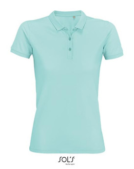 Polo Personnalisé Manche Courte avec liseré Femme 170 g/m² - SOL´S 03575 - Polo Personnalisé avec marquage broderie, flocage ...