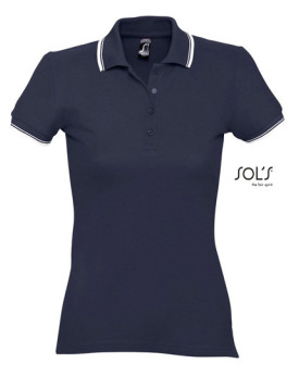 Polo Personnalisé Manche Courte avec liseré Duo 100% coton 270 g/m² - SOL´S 11366 - Polo Personnalisé avec marquage broderie,...