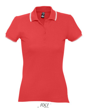 Polo Personnalisé Manche Courte avec liseré Duo 100% coton 270 g/m² - SOL´S 11366 - Polo Personnalisé avec marquage broderie,...