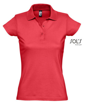 Polo Personnalisé Manche Courte Duo 100% coton 170 g/m² - SOL´S 11376 - Polo Personnalisé avec marquage broderie, flocage ou ...