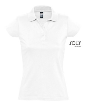 Polo Personnalisé Manche Courte Duo 100% coton 170 g/m² - SOL´S 11376 - Polo Personnalisé avec marquage broderie, flocage ou ...