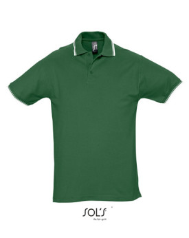 Polo Personnalisé Manche Courte avec liseré Duo 100% coton 270 g/m² - SOL´S 11365 - Polo Personnalisé avec marquage broderie,...
