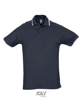 Polo Personnalisé Manche Courte avec liseré Duo 100% coton 270 g/m² - SOL´S 11365 - Polo Personnalisé avec marquage broderie,...