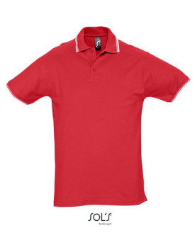 Polo Personnalisé Manche Courte avec liseré Duo 100% coton 270 g/m² - SOL´S 11365 - Polo Personnalisé avec marquage broderie,...