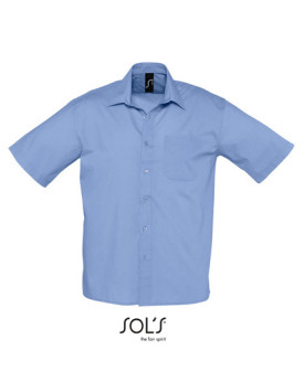 Chemise d'entreprise Personnalisée Manche Courte Duo 105 g/m² (White: 95 g/m²) - SOL´S 16050 - Chemise d'entreprise Personnal...