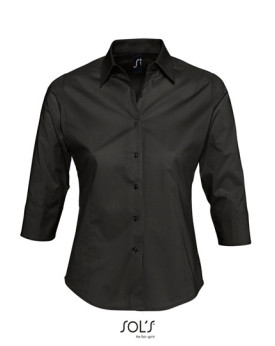 Chemise d'entreprise Personnalisée Manche 3/4 Duo 140 g/m² - SOL´S 17010 - Chemise d'entreprise Personnalisée avec marquage b...