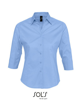 Chemise d'entreprise Personnalisée Manche 3/4 Duo 140 g/m² - SOL´S 17010 - Chemise d'entreprise Personnalisée avec marquage b...