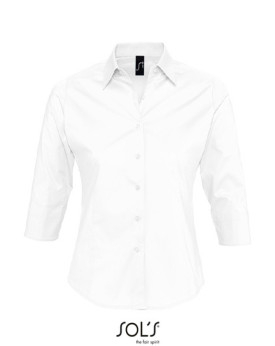 Chemise d'entreprise Personnalisée Manche 3/4 Duo 140 g/m² - SOL´S 17010 - Chemise d'entreprise Personnalisée avec marquage b...