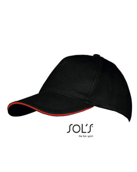 Casquettes personnalisée 100% coton 260 g/m² - SOL´S 00594 - Casquettes avec marquage broderie, flocage ou impression. Grossi...