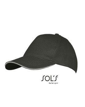 Casquettes personnalisée 100% coton 260 g/m² - SOL´S 00594 - Casquettes avec marquage broderie, flocage ou impression. Grossi...