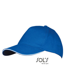 Casquettes personnalisée 100% coton 260 g/m² - SOL´S 00594 - Casquettes avec marquage broderie, flocage ou impression. Grossi...
