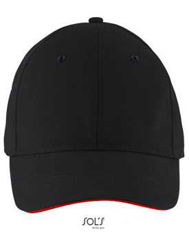 Casquettes personnalisée 100% coton 180 g/m² - SOL´S 03092 - Casquettes avec marquage broderie, flocage ou impression. Grossi...