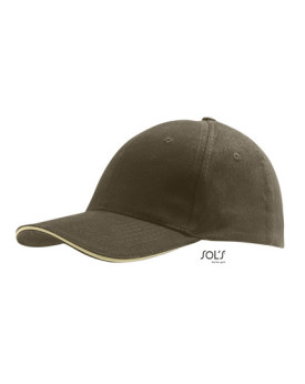 Casquettes personnalisée 100% coton 260 g/m² - SOL´S 88100 - Casquettes avec marquage broderie, flocage ou impression. Grossi...